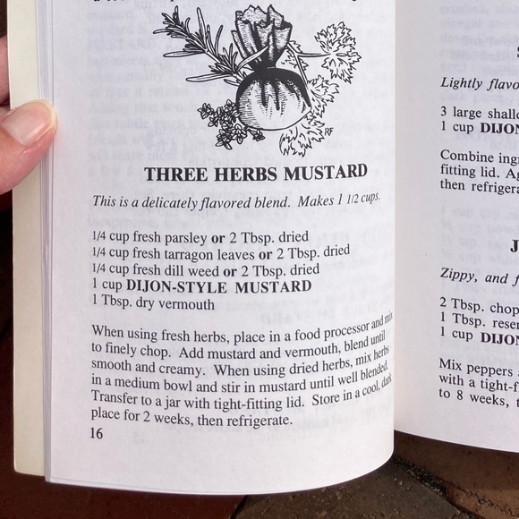 1990 Gourmet Mustards Culinary Arts Ltd. Gift Basket Book Condiment Moutarde - Picture 2 of 9